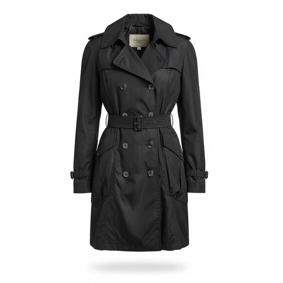 BURBERRY Black Raincoat - Picture 2 of 12